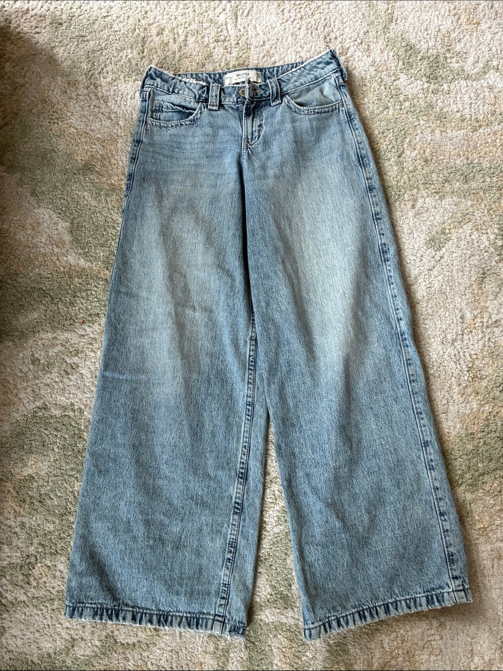 Hollister Light Blue Wide-Leg Jeans